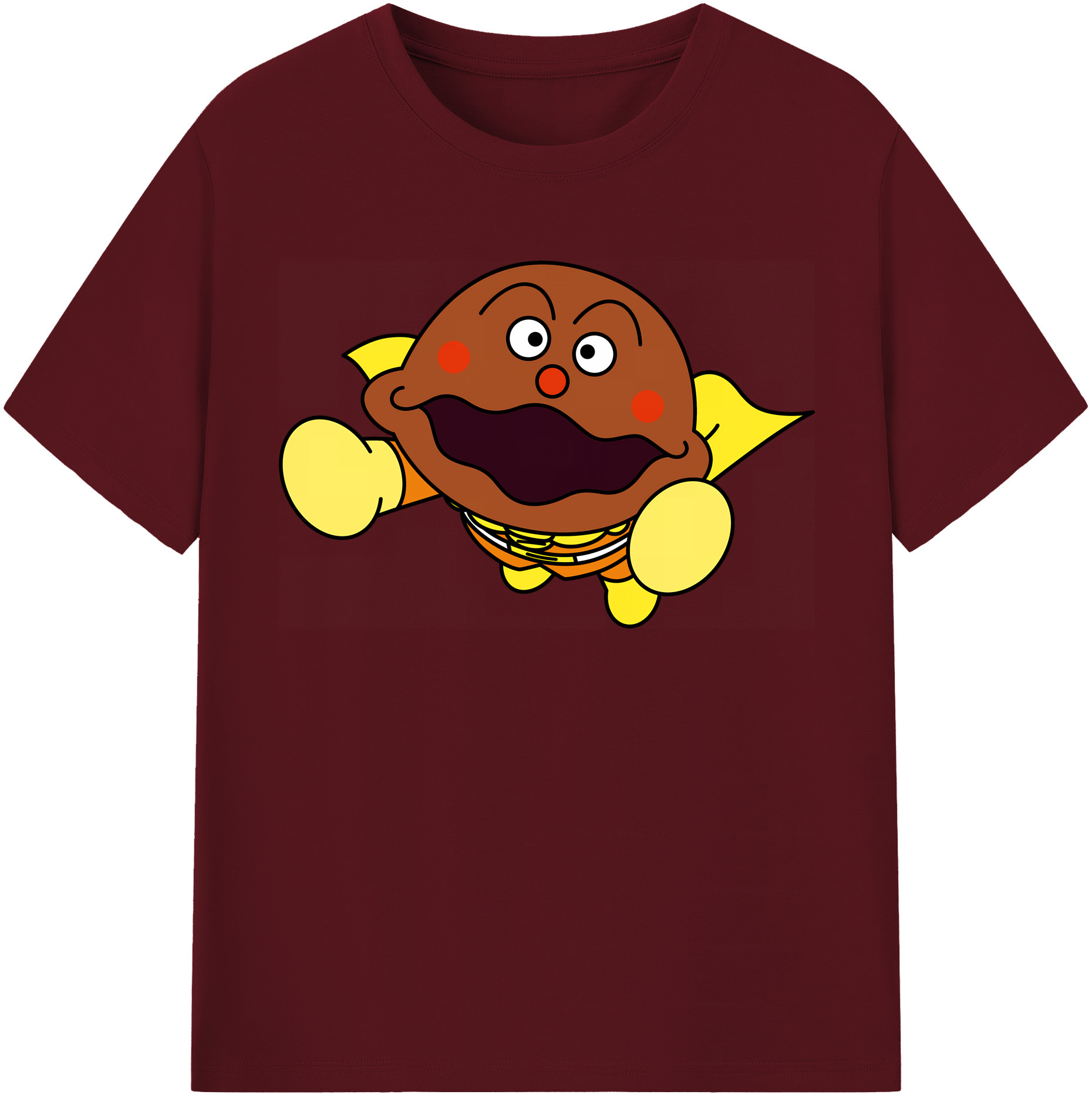 （画像用） アンパンマン Anpanman 綿100％半袖Tシャツ（フロントプリント）